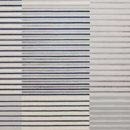 Grey Navy Striped Modern Easy To Clean Rug For Dining Room-160Cm X 220Cm - thumbnail 3
