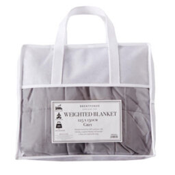 Ohs Weighted Blanket Quilted, Silver Grey, 150 X 200 Cm - 8Kg - thumbnail 4