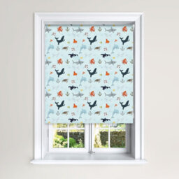 Lister Cartwright Kids Blackout Roller Blinds Easy Fit Child Safety Included (Sealife, 60 Cm Width X 140 Cm Drop)