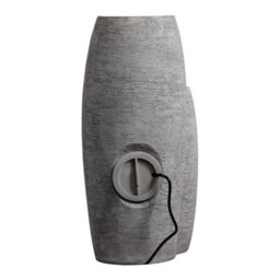 Teamson Home Garden Outdoor Water Feature, Modern 3-Tier Cascading Urn Water Fountain, With Led Lights, Grey - thumbnail 3