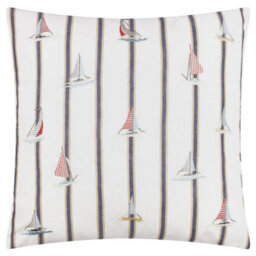Wylder Abersoch Regatta Square Cushion Cover, Ecru, 45 X 45Cm - thumbnail 2