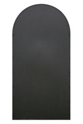 Mirroroutlet The Fenarc Black Metal Framed Arched Window Wall Mirror 180Cm X 90Cm - thumbnail 6