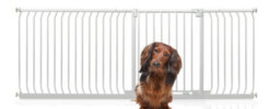 Bettacare Elite Pressure Dog Gate, 216Cm - 225Cm, Matt White, Pressure Fit Pet Gate For Dog And Puppy - thumbnail 1
