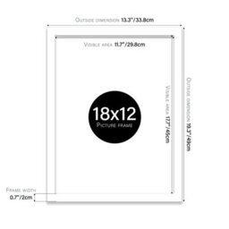 18X12 White Picture Frame (45.7 X 30.5Cm) Poster, Photo, Artwork, Gallery Wall Or Print - thumbnail 3