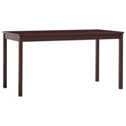 Walplus Dining Table Dark Brown 140X70X73 Cm Pinewood - thumbnail 1