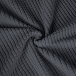 Neel Blue 45 X 45Cm Square Cushion Covers, Set Of 2 Pillow Crushed Velvet Cover - Dark Grey - thumbnail 3