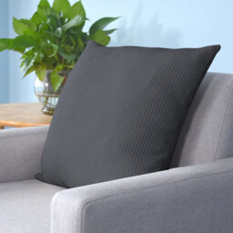 Neel Blue 45 X 45Cm Square Cushion Covers, Set Of 2 Pillow Crushed Velvet Cover - Dark Grey - thumbnail 6