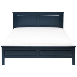 Beliani Bed Pine Wood Olivet 180 X 200 Cm (Eu Super King) Dark Blue - thumbnail 4