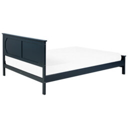 Beliani Bed Pine Wood Olivet 180 X 200 Cm (Eu Super King) Dark Blue - thumbnail 5