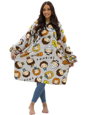 Friends Group Wearable Hooded Fleece Blanket - Adult Large - image 1