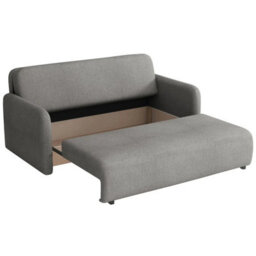 Viva Sun Iv Sofa Bed With Sleeping Function And Storage Compartment Chipboard Metal Legs 170X103X85Cm Graphite - thumbnail 3