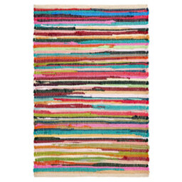 Bravich Multicolour Recycled Cotton Chindi Rug 60 X 180Cm (2' X 6') - thumbnail 1