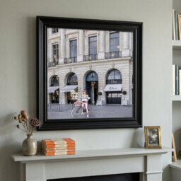 Home Luxe Interiors Dior Joaillerie Black Step Frame Luxury Wall Art 40X40Cm Home Decor - thumbnail 2