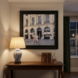 Home Luxe Interiors Dior Joaillerie Black Step Frame Luxury Wall Art 40X40Cm Home Decor - thumbnail 1