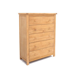 Cabinet Bits Lugo 5 Drawer Chest Of Drawers Wood Knob - thumbnail 2