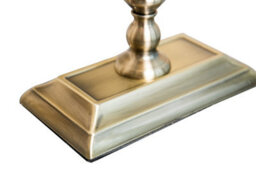 Lighting Supermarket Kingswood Barley Twist Rectangular Base Traditional Table Lamp - Antique Brass - thumbnail 6