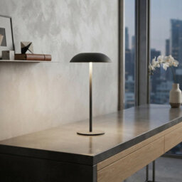 HEATON WHOLESALE Verona Slate Wireless Touch Control Led Lamp For Bedside & Patio - thumbnail 3