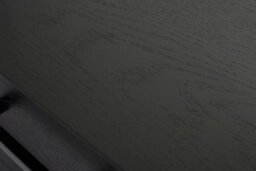 My Furniture Duo Black Desk - Sleek Dressing Table With Gloss Finish And Metal Legs - thumbnail 4