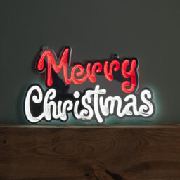 Samuel Alexander 40Cm Light Up Hanging Merry Christmas Infinity Mirror Decoration With Leds - thumbnail 3