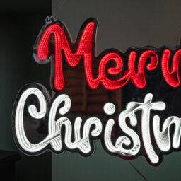 Samuel Alexander 40Cm Light Up Hanging Merry Christmas Infinity Mirror Decoration With Leds - thumbnail 6