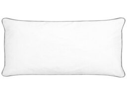 Wyld And Coco Japara Cotton Bed Pillow 40 X 80 Cm White Rectangular - Hypoallergenic Microfibre Fill For Allergy Sufferers - thumbnail 1