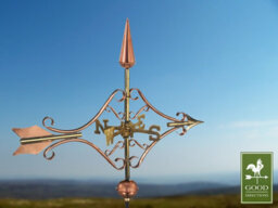 Good Directions Cottage Victorian Arrow Copper Weathervane - H59 X W54 X L28 Cm - thumbnail 3