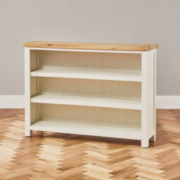 The Furniture Market Cotswold Cream Wide Low Bookcase - thumbnail 5