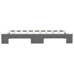 Berkfield Daybed With Trundle Dark Grey 90X190 Cm Fabric - thumbnail 9