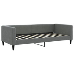 Berkfield Daybed With Trundle Dark Grey 90X190 Cm Fabric - thumbnail 6