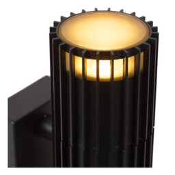 Lucide Timbala Outdoor Up & Down Wall Light With Pir Sensor Black - thumbnail 5
