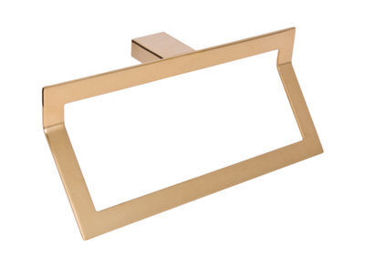 Banyetti Primo Shelf With Soap Dispenser & Toothbrush Holder - Polished Gold
