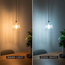Clear Glass Lamp Shade With E27 Fit, 12Cm Diameter, Modern Vintage Industrial Design For Ceiling And Table Lamps - thumbnail 2