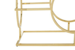 Premier Housewares Interiors By Premier Elegant Metallic Console Table, Luxe Gold Finish Decorative Table, Modern Spacious Storage Table For Kitchen - thumbnail 5