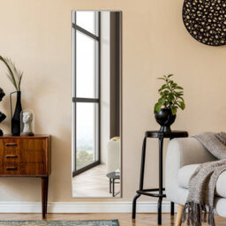 Costway Full Length Mirror Rectangular Dressing Mirror Floor-Standing Or Wall-Mounted - thumbnail 3
