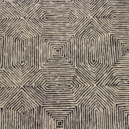 Black Viscose , Wool Easy To Clean Geometric Luxurious , Modern , Wool Rug For Living Room, Bedroom - 160Cm X 230Cm - thumbnail 2