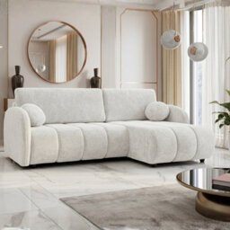 Zara L 2R Plus Lc Universal Corner Sofa Bed Has Storage Cream - thumbnail 1