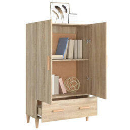Berkfield Highboard Sonoma Oak 70X31X115 Cm Engineered Wood - thumbnail 7
