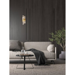 Luminosa Lighting Luminosa Seneca Slim Pendant Ceiling Light Platinum Gold, Sandy Black Led 8W 636Lm 3000K - thumbnail 2