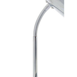 Orsina Chrome Desk Lamp, Sleek Metal Frame With Adjustable Gooseneck Arm, Polished Chrome Finish For Modern - thumbnail 4