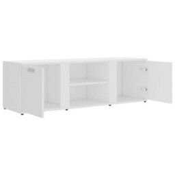 Berkfield Tv Cabinet White 120X34X37 Cm Engineered Wood - thumbnail 6