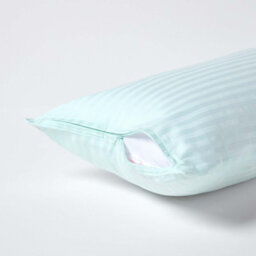 Homescapes Blue Continental Egyptian Cotton Pillowcase 330 Tc, 40 X 80 Cm - thumbnail 3