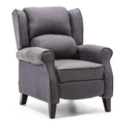 Westwood Grey Vintage Armchair Sofa Recliner Lounge Fabric Tub Chair Seat Home