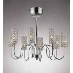 Luminosa Lighting Luminosa Martina Pendant 8 Light G4 Polished Chrome/crystal, Not Led/cfl Compatible - thumbnail 2