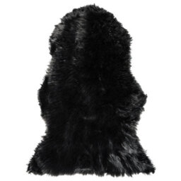Beliani Faux Fur Rug Mungo Black 63 X 95 Cm - thumbnail 1