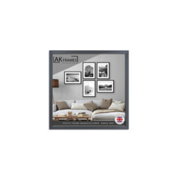 "AK Frames 18X18"" Classic Dark Grey Modern Picture Frame - Poster Frame For Photos, Prints And Wall Art - Elegant Home Decor" - thumbnail 1