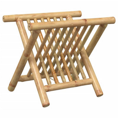 Berkfield Durable Magazine Rack 42X30.5X34.5 Cm Bamboo