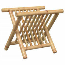 Berkfield Durable Magazine Rack 42X30.5X34.5 Cm Bamboo
