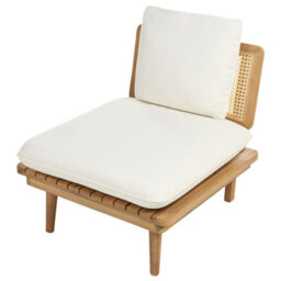 Wyld And Coco Gardenco 5-Piece Outdoor Sofa Set With Light Beige Cushions, Acacia Wood And Pe Rattan - thumbnail 9