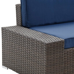 Home Detail Mijas Corner Rattan Sofa Garden Set, Brown Rattan - thumbnail 4