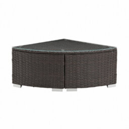 Home Detail Mijas Corner Rattan Sofa Garden Set, Brown Rattan - thumbnail 3